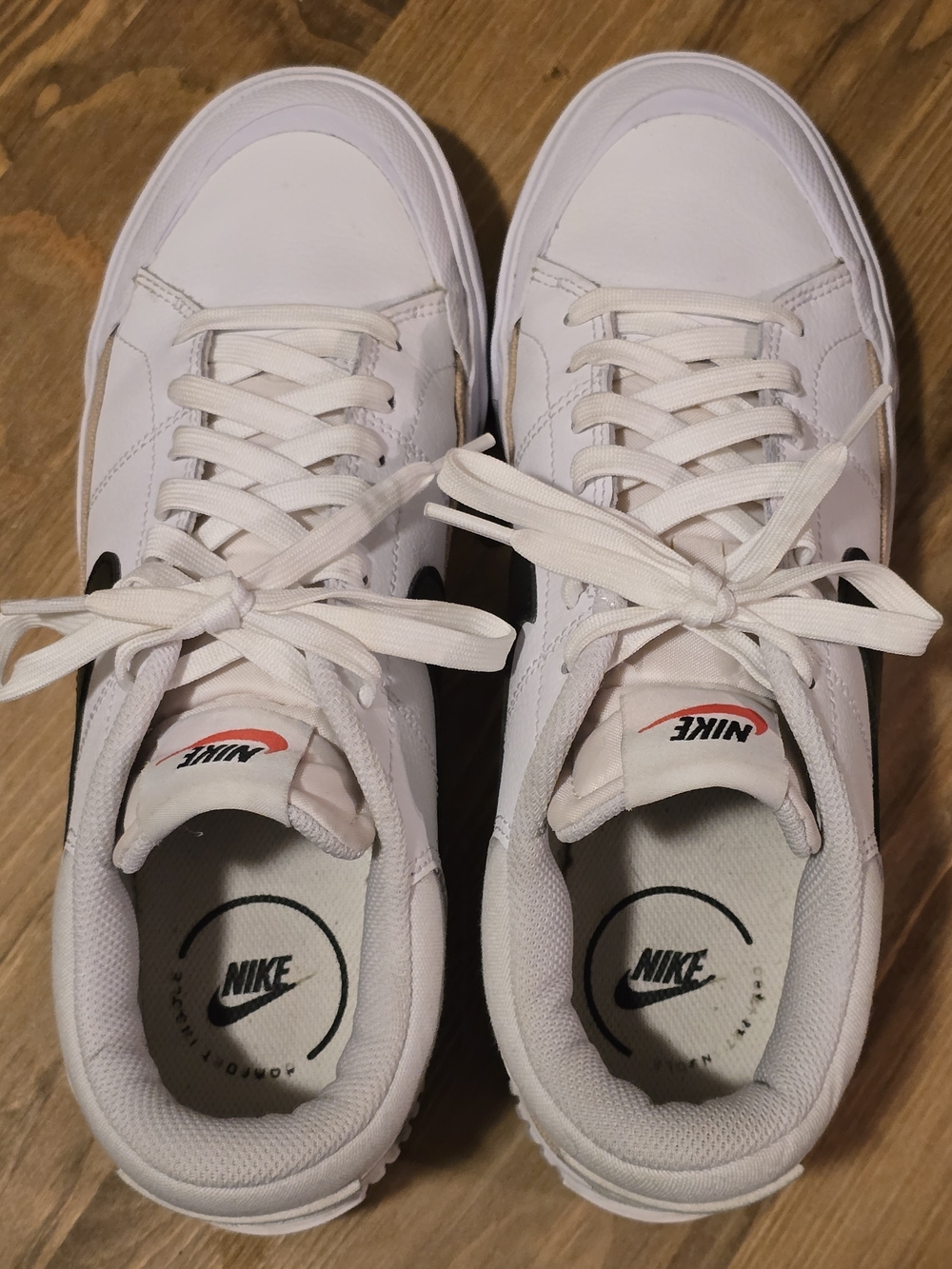Nike Court Legacy Lift Platform Sneakers White Black DM7590-100 Women’s 8.5 - Picture 6 of 8